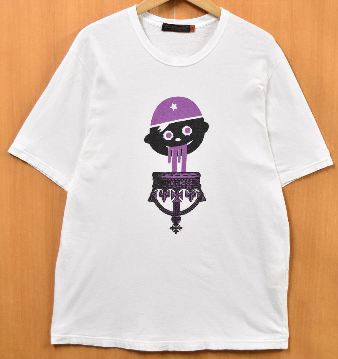 日本製 UNDERCOVERISM アンダーカバーイズム コットン 半袖Tシャツ ホワイト サイズ3 メンズM相当【中古】■