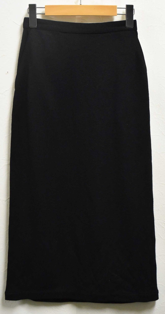 ヴィンテージ 1980年代初期 tricot COMME des GARCONS トリコ コム・デ・ギャルソン ミモレ丈~ロング丈 ペンシルスカート ブラック レディースM相当【中古】▼｜古着雑貨ペンギントリッパー