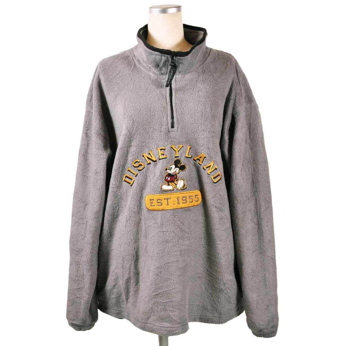 grey half zip fleece