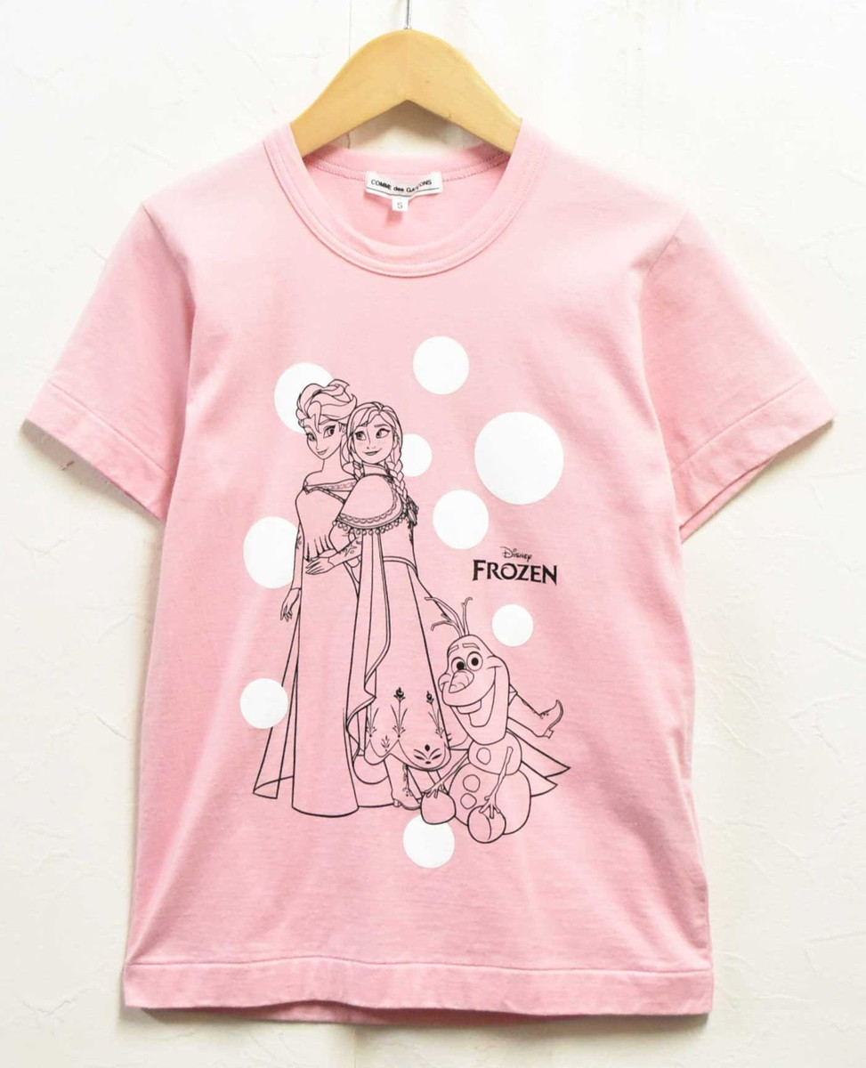 コムデギャルソンガール ディズニー プリント Tシャツ カットソー M ホワイト コムデギャルソンガール ディズニー プリント Tシャツ