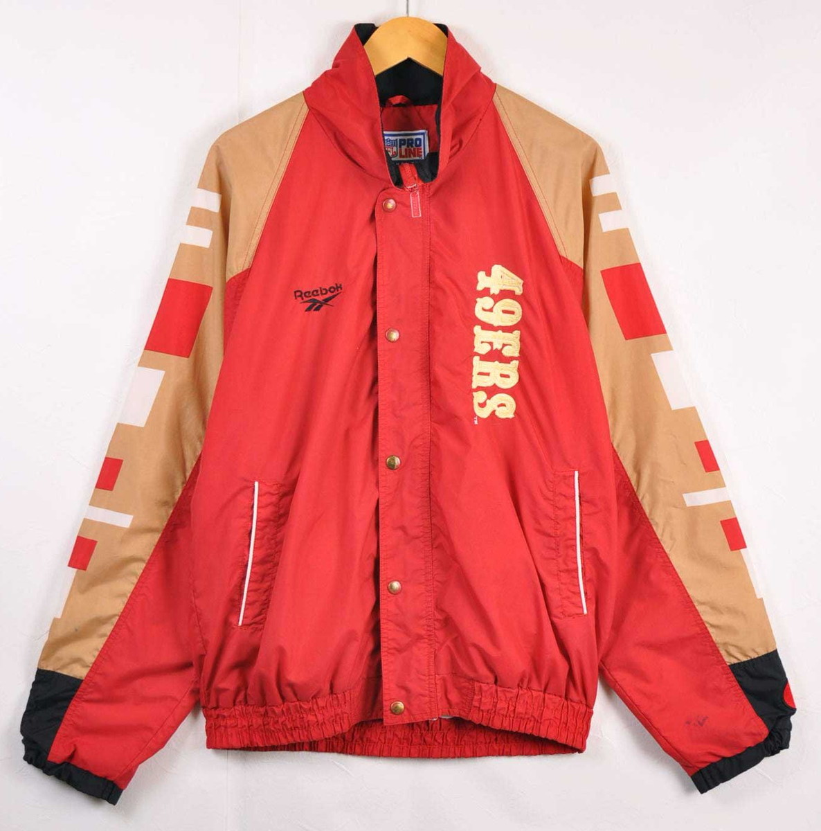 reebok jacket vintage mens red