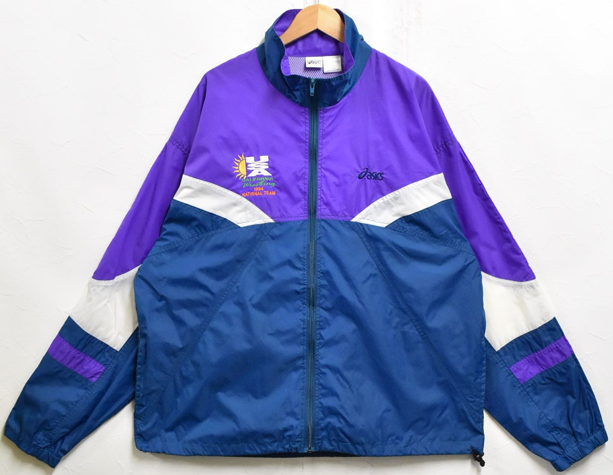 楽天市場】【中古】【古着】 asics ナイロンジャケット XLサイズ