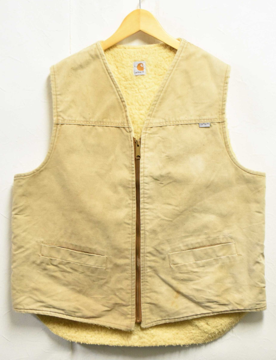 カーハートダックベスト　メキシコ製　ダークブラウン　サイズM　CARHARTT カーハートダックベスト メキシコ製 ダークブラウン サイズM