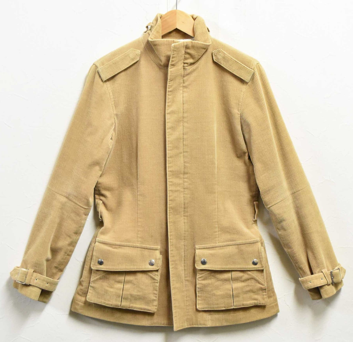 2000年月日 01年～02年AW 日本製 UNDERCOVER JUN TAKAHASHI アンダー覆いかぶせる ジュンタカハシ D.A.V.F期 コール天上衣 照明ランプ色つや上衣 ベージュ レディースM【中古】▼