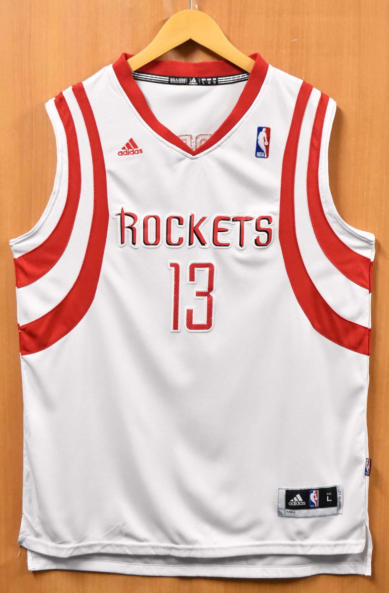 Adidas アディダス Nba Houston Rockets ヒューストンロケッツ バスケ 戦車絶頂 制服 毛唐人 メンズl 中古 メンズl 様相 B 1 Pasadenasportsnow Com