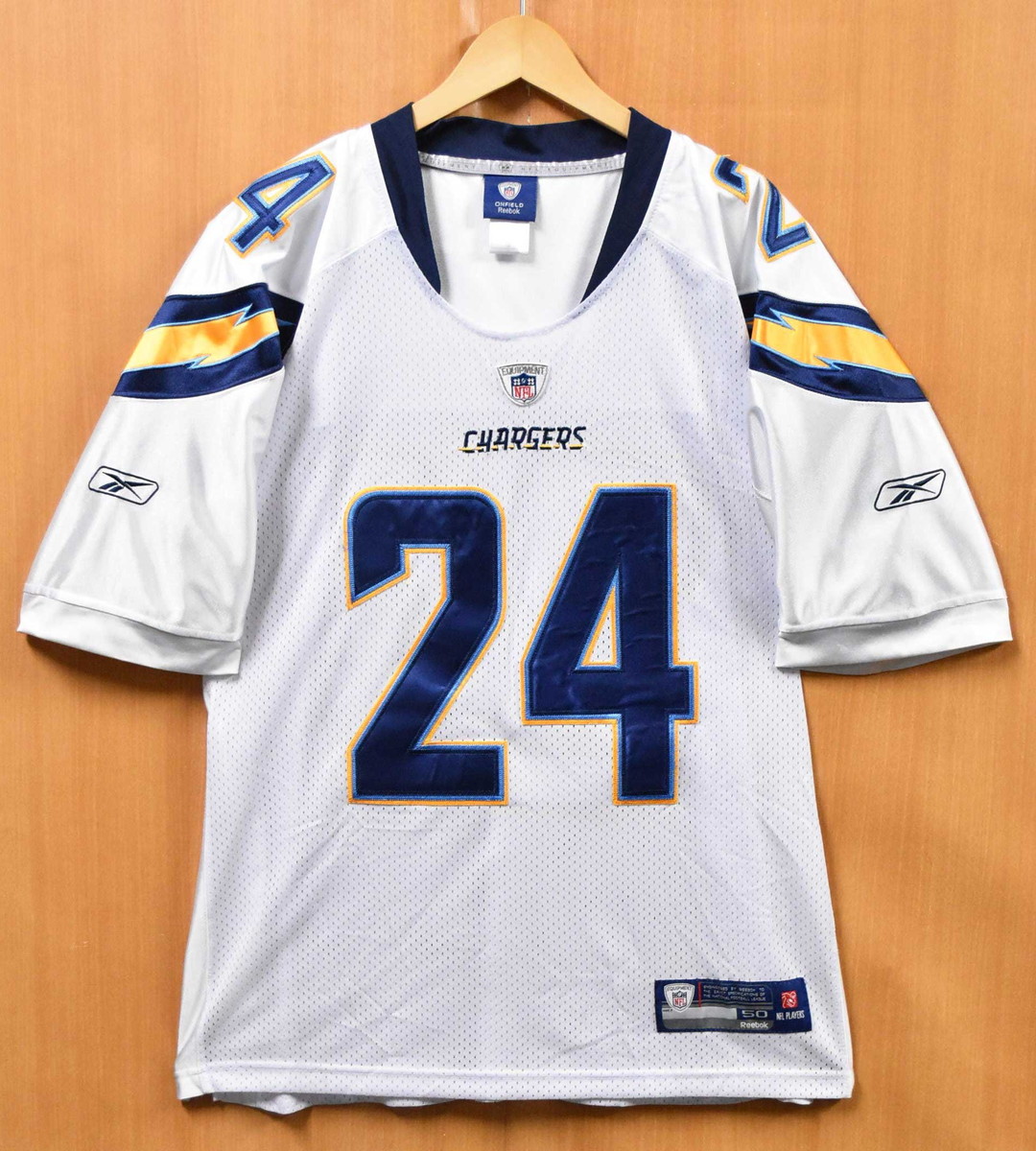 ビッグサイズ Reebok リーボック Nfl San Diego Chargers サンディエゴ チャージャーズ ライアン マシューズ フットボールシャツ ナンバリング メッシュ ユニフォーム ホワイト メンズxl相当 中古 Andapt Com