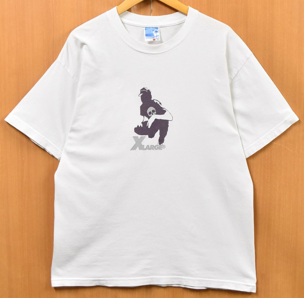 USA製 XLARGE エクストララージ 半袖ティーシャツ スカル 白いこと メンズL【中古】■ トップス-Tシャツ・カットソー