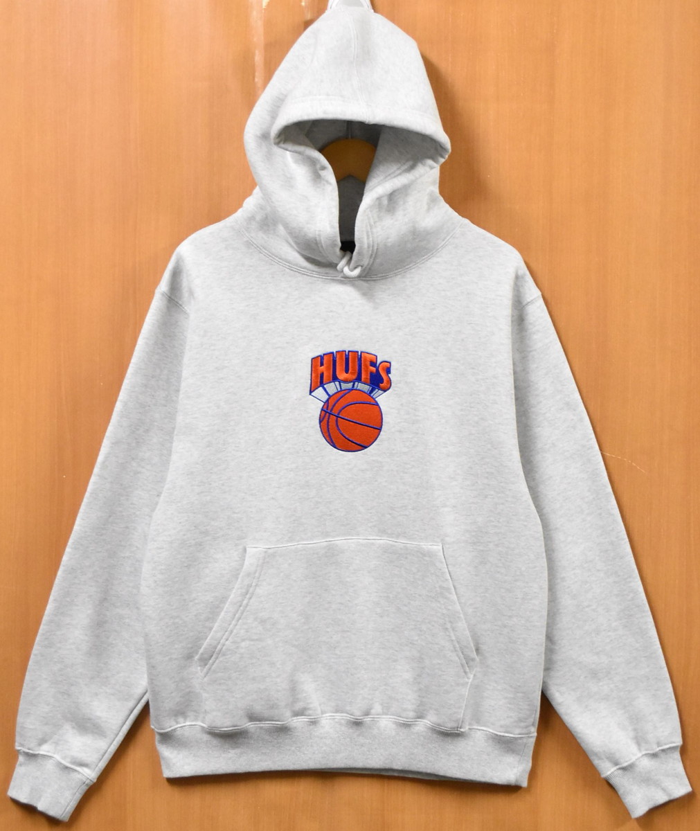 【アウトレット】【未使用品】【展示試着品】HUF ハフ 長袖 プルオーバースウェット パーカ フーディ ヘザーライトグレー メンズS【新品】▼｜古着雑貨ペンギントリッパー