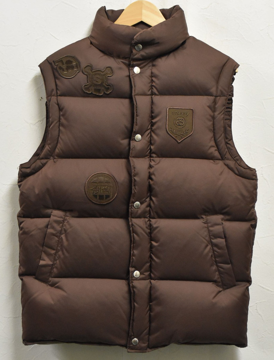 Stussy ドット ダウン ベスト ステューシー オールド STUSSY - STUSSY オールドステューシー ワールドタグ ダウン