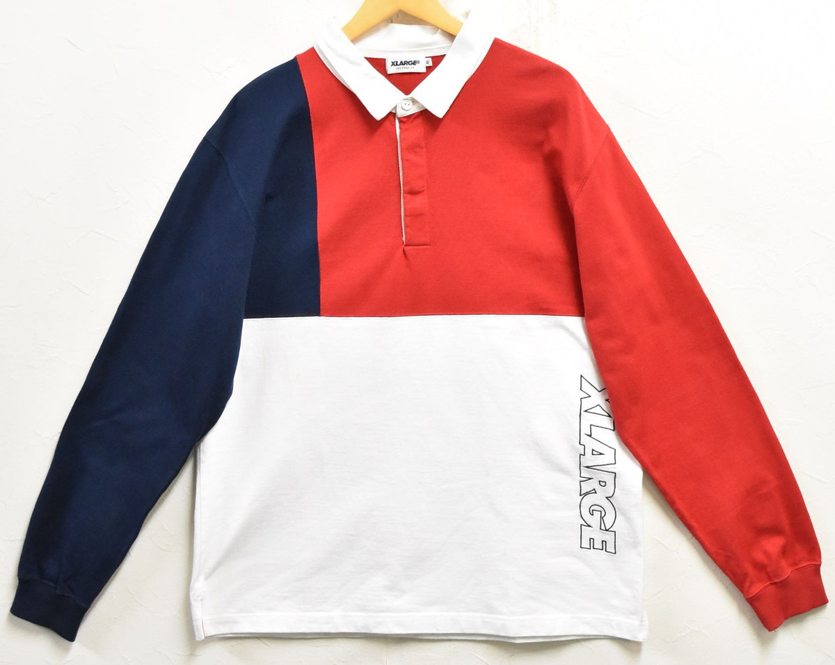 楽天市場】エクストララージ メンズ 半袖 トップス X-LARGE RUGBY ZIP