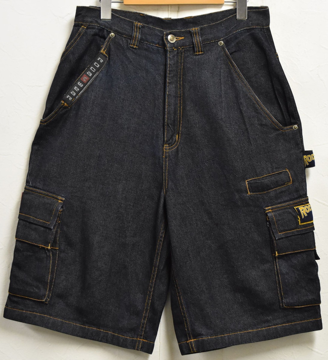 Rocawear デニム　ハーフパンツ　ショーツ　濃紺　W38 bboy 90s Rocawear デニム ハーフパンツ ショーツ 濃紺 W38 bboy 90s