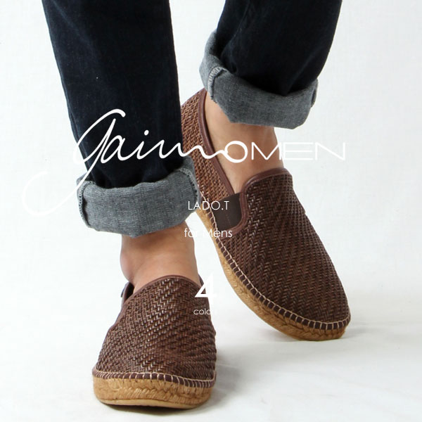 Gaimo ガイモ エスパドリーユ メンズ 編み込み メッシュ ラフィア キングサイズ Lado T ラド イントレ スリッポン Schwimmbad Delphine De