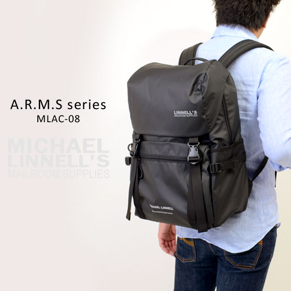 【楽天市場】マイケルリンネル A.R.M.Sシリーズ MLAC-08 フラップ リュック バックパック 27L メンズ アーミーコーティング