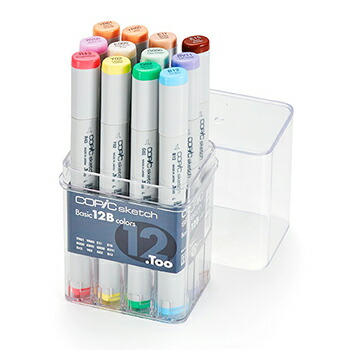【お買い得品】Too トゥー コピックスケッチ ベーシック 12色セット B COPIC 12502080