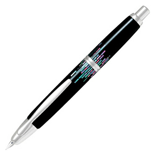 【お買い得品】飛行士 殴り付ける式筆 蒔絵 キャッ押し付ける M中字 螺鈿縞模様 PILOTFCN-5MP-RS-M・この商いものは名入れができません