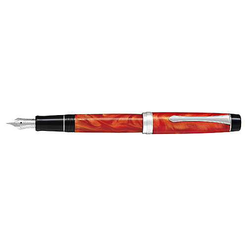 【お買い得品】飛行士 筆 カスタムヘリテイジ SE (M 中字) CUSTOM HERITAGE ビー玉オレンジ色 PILOT FKVH-3MR-MAOM