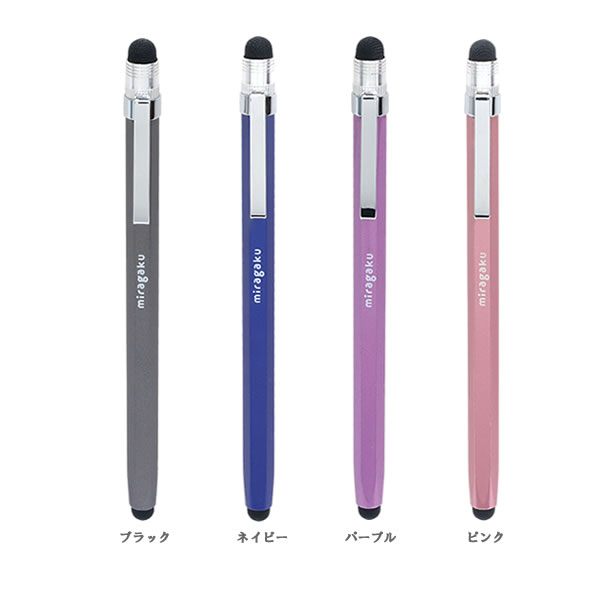 楽天市場】えんぴつ型タッチペン [全4色] ミラガク クツワ 320-MT012