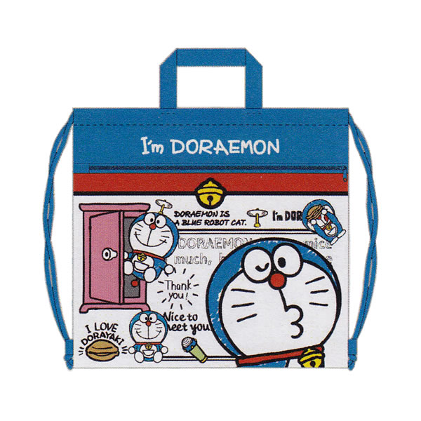 楽天市場 ドラえもん 巾着バッグ I M Doraemonポップ ジェイズプランニング Ksk0025 ペンポート