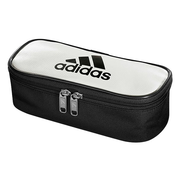 楽天市場】adidas アディダス ソフトペンケース ダブルポケット 青黒