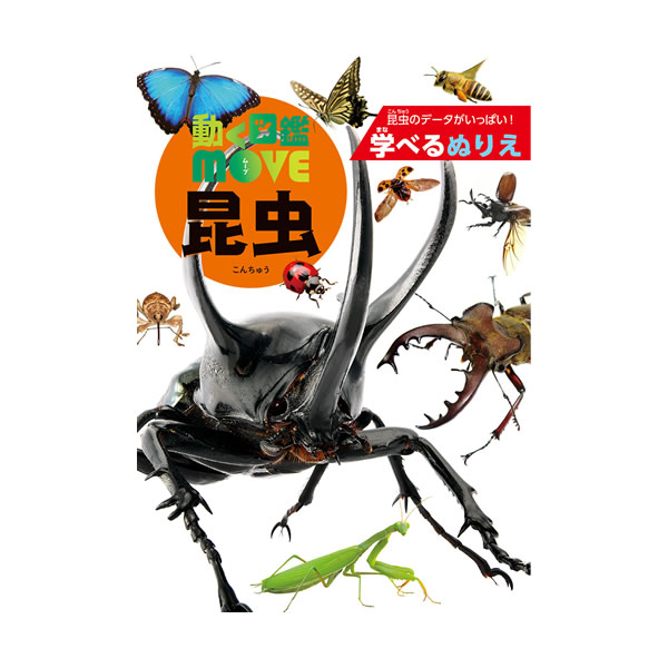 楽天市場 学べるぬりえ 動く図鑑move昆虫 7644 トーヨー ペンポート