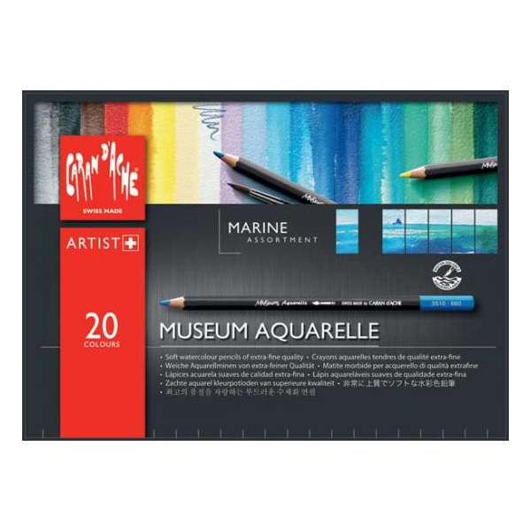 カランダッシュ ミュージアムアクアレル 水溶性色鉛筆 40色 3510-340+