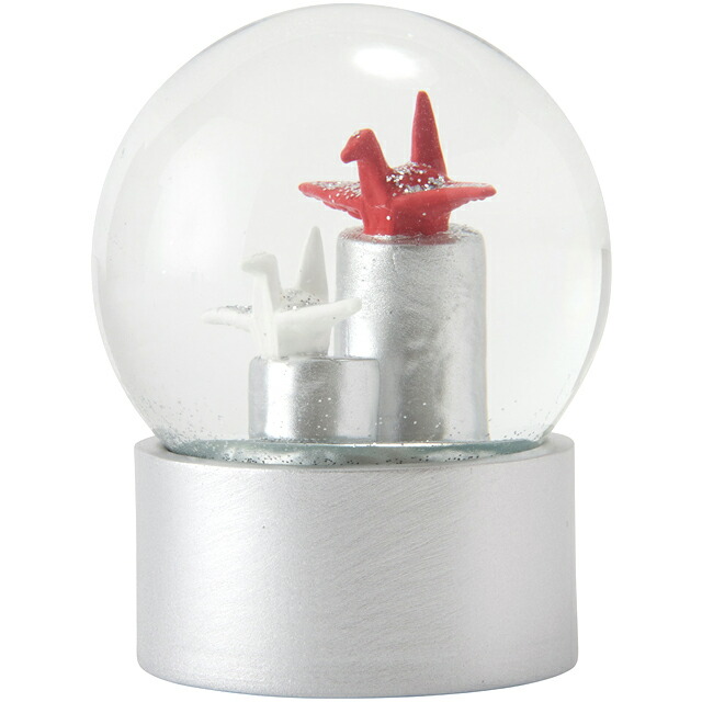 デスクアクセサリー Snow Globe スノーグローブ 7 007 スノードーム 折り鶴 インテリア雑貨 おしゃれ 置物 大人かわいい雑貨 雑貨 女性 癒し ちょっとした プレゼント Shreekush Com