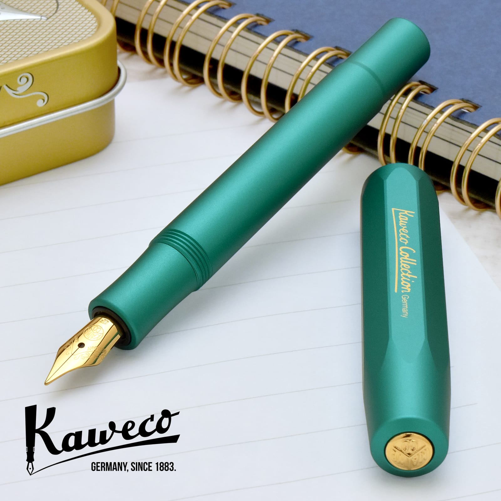 カヴェコ コレクション Kaweco Collection 限定品 万年筆 Alスポーツ イグアナブルー 新品 おしゃれ 高級 文具 文房具 ギフト クリスマス プレゼント 男性 女性 筆記具 記念品 超人気