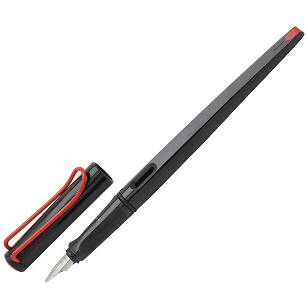 ラミー LAMY　カリグラフィーペン　ジョイ　シャイニーブラック レッドクリップ　L15【カートリッジインク お試しパックプレゼント特典付！】 【ペンハウス】 (4000)