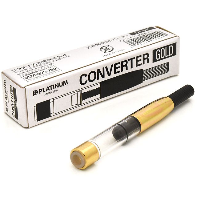 Platinum Fountain Pen Converter 800A - Gold