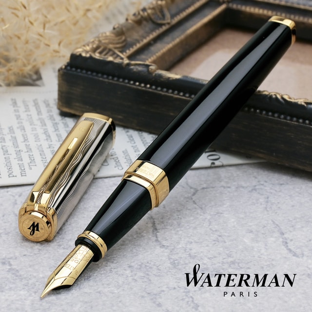 ウォーターマン 万年筆 エクセプション・スリム デラックス リフレクション オブ パリGT WATERMAN ウォーターマン万年筆 プレゼント 高級 男性 女性 夏ギフト｜ペンハウス　万年筆・ボールペン