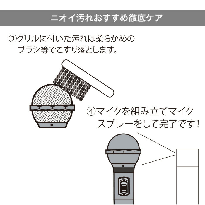 楽天市場 カラオケマイマイク メンテナンスセット マイク 除菌 マイク 清掃 マイク 消臭 カラオケ メンテナンス マイクグルルスポンジ カラオケマイク 楽天市場店