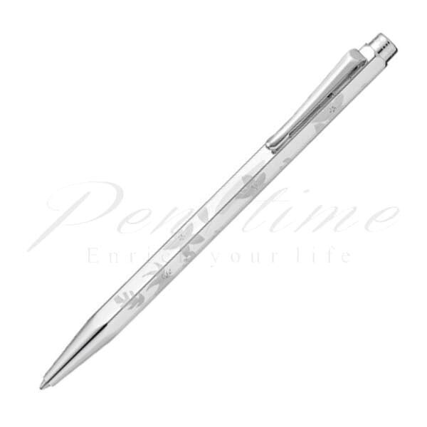カランダッシュ　ボールペン　エクリドール　フラワーズ　0890-017　シルバープレート＆パラジウムコート＜39000＞【送料無料】【名入れ無料】【名入れイニシャルのみ】【ラッピング無料】【メーカー保証】
