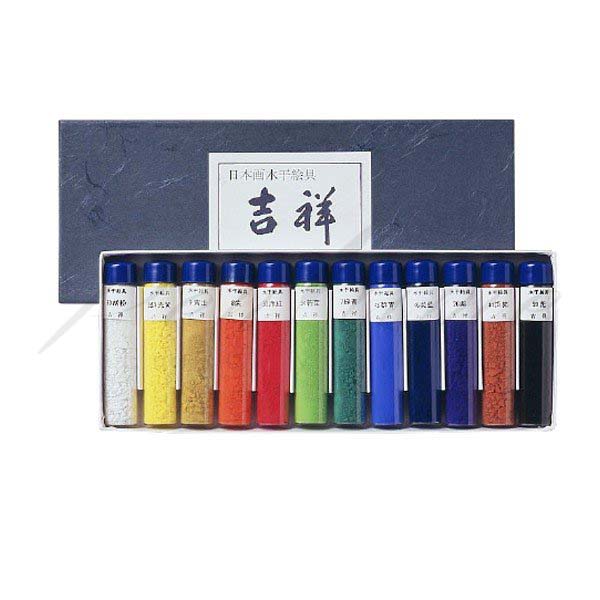 楽天市場】【送料無料】吉祥 水干絵具 30色セット No.1 : 中善画廊