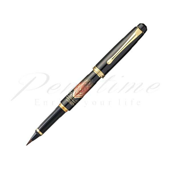 呉竹（くれ竹）　万年毛筆　夢銀河　蒔絵物語　ＤＡＹ１４０　赤富士 29＜20000＞【送料無料】【名入れ無料】【ラッピング無料】【メーカー保証】【ペンタイム】