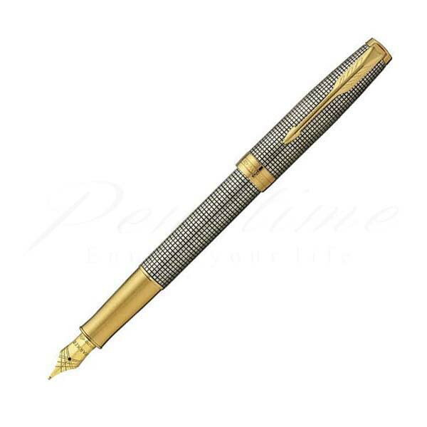 パーカー万年筆 ソネット 750 シルバー 18K ペン先F（細字） PARKER パーカー 万年筆 ソネット ラックブラックGT ラック
