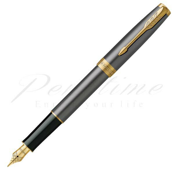 パーカー　万年筆　ソネット グレイGT（THE GREY）　2213781　Ｆ（細字）のみ＜25000＞【送料無料】【名入れ無料】【ラッピング無料】【メーカー保証】【ペンタイム】