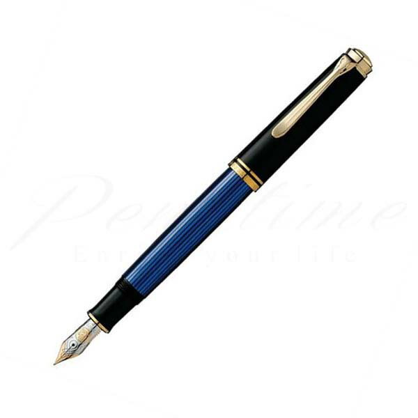 伽藍鳥 筆 スーベレーン M800 青縞 新印字機＜90000＞【貨物輸送無料】【名入れ無料】【ラッピング無料】【製造会社引き請ける】【書きものひと休み】