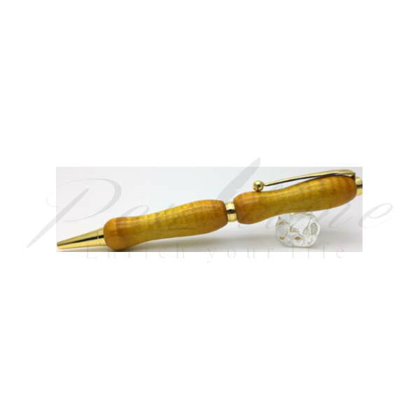 竹内　靖貴　ボールペン　Wood Pen　エアーブラシ　ギター風塗装　キャンディーカラー　ＴＧＴ１６２１　カーリーメイプル（楓） ｙｅｌｌｏｗ＜12000＞【名入れ不可】【ラッピング無料】【メーカー保証】【ペンタイム】