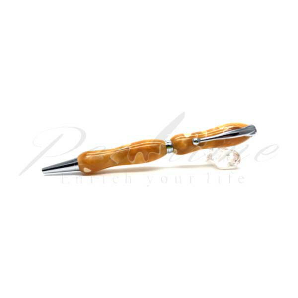 竹内 靖貴 ボールペン Acrylie Pen ＴＭＡ１６００ シャインゴールド  ｂeige＜7000＞【名入れ不可】【ラッピング無料】【製造業者引き受ける】【書き込みひと休み】