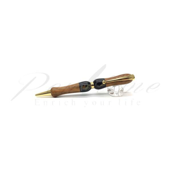 竹内 靖貴 ボールペン Wood\u0026Acrylie ＴＷＤ１６０３ チークｘＢＫ  ３＜7000＞【名入れ不可】【ラッピング無料】【製造業者引き受ける】【書き込みひと休み】
