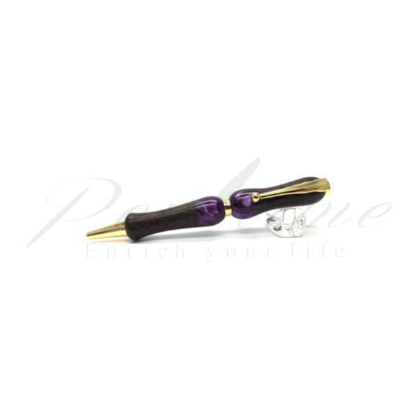 竹内 靖貴 ボールペン Wood\u0026Acrylie ＴＷＤ１６０３ ウエンジュｘＰＵ  ６＜7000＞【名入れ不可】【ラッピング無料】【製造業者引き受ける】【書き込みひと休み】