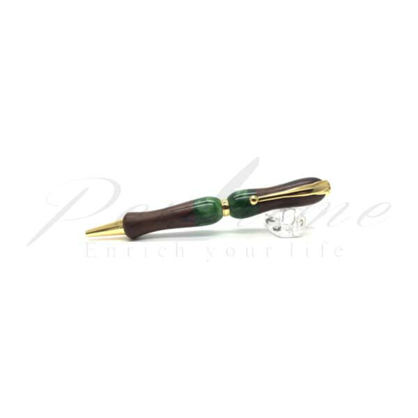 竹内 靖貴 ボールペン Wood\u0026Acrylie ＴＷＤ１６０３ まっ黒ｘＧＲ  ８＜7000＞【名入れ不可】【ラッピング無料】【製造業者引き受ける】【書き込みひと休み】