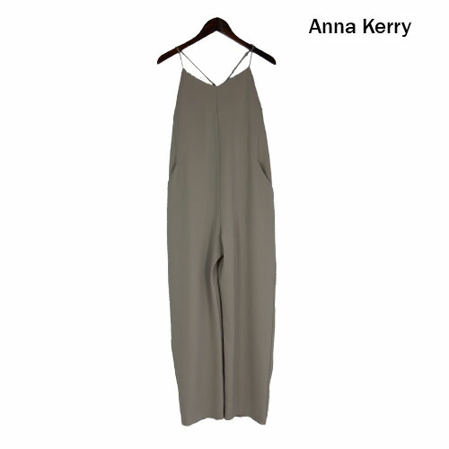 ANNA KERRY（アンナケリー）オールインワン 華奢な肩紐 きれいな落ち感 サロペット コンビネゾン