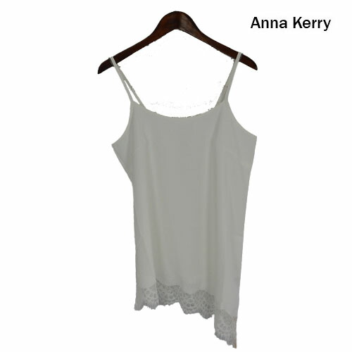 ANNA KERRY（アンナケリー）新着 レースヘムアシメントリーキャミソール アシメントリーキャミソール