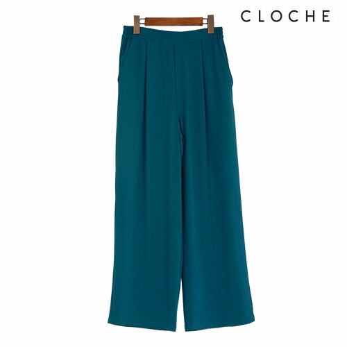 CLOCHE（クロッシェ）新着 クールグログランパンツ イージーパンツ 接触冷感 しわになりにくい ウエスト後ろゴム 7,977円