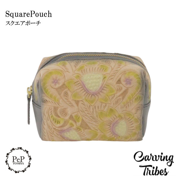 ★GRACE CONTINENTAL グレースコンチネンタル Square pouch スクエアポーチ 0423189509 Carving Tribes カービングトライブス カービングバッグシリーズ WLTSZ PeP-TOMIYA おしゃれ 上品 かわいい シンプル アパレル ファッション プレゼントにも