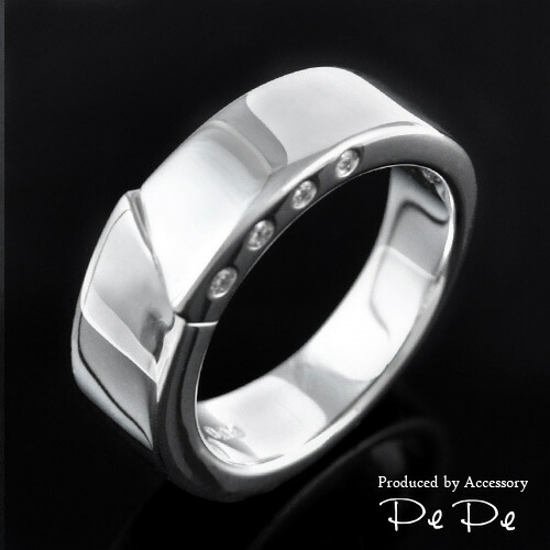 楽天市場 ガイスト ホワイトゴールドリング Gr 8メンズ 楽ギフ 包装 アクセサリーpepe