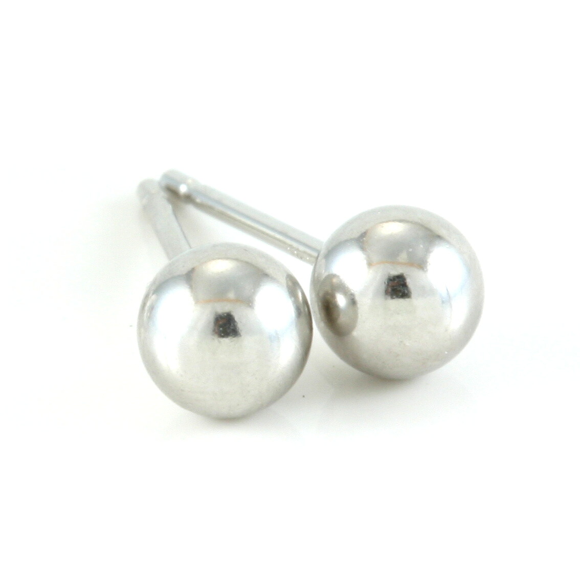 ピアス プラチナ 4mm丸玉