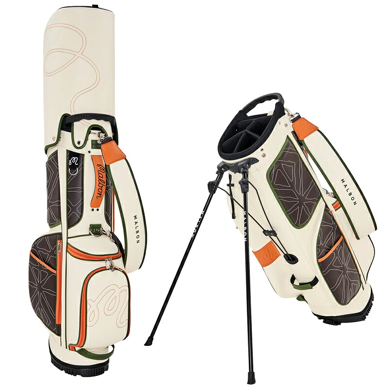 マルボンゴルフ アンティルズ カートバッグ M-9798 キャディバッグ Malbon Golf ゴルフ [5138] 送料無料 上質なディテールと機能的な収納を兼ね備えたMalbonのシグネチャーバッグ マルボーン｜コスメ・香水のベストワン