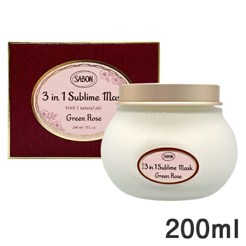 ☆ SABON サボン グリーンローズ ヘアマスク 3in1 200ml ☆ 楽天市場】サボン ヘアマスク 3in1 200ml グリーンローズ SABON